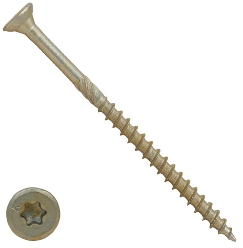 Саморез по дереву потайной Torx 5х100 ЖЦ, 50 шт. фото 4