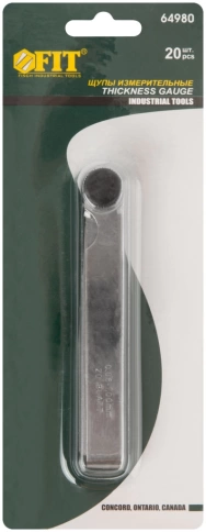 Щупы измерительные 0,05-1,00 мм 20 шт фото 1