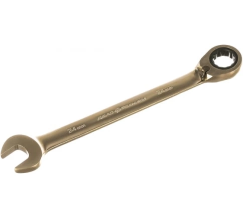 Ключ комбинированный трещоточный с переключателем 24 мм фото 1
