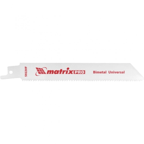 Полотна для пилы сабельной универс, 125/1,8-2,5 мм S922VF Bimetal PRO 2шт Matrix фото 1
