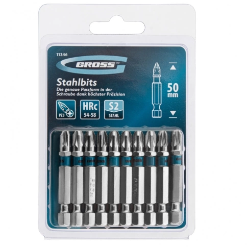 Биты сталь S2 PZ3х50 Gross фото 1
