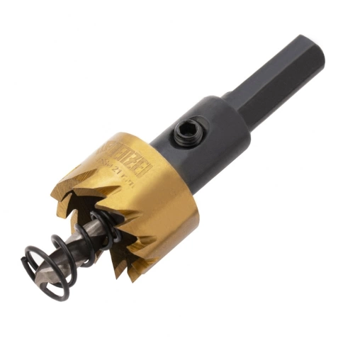 Коронка по металлу HSS 30 мм нитридтитановое покрытие Denzel фото 1