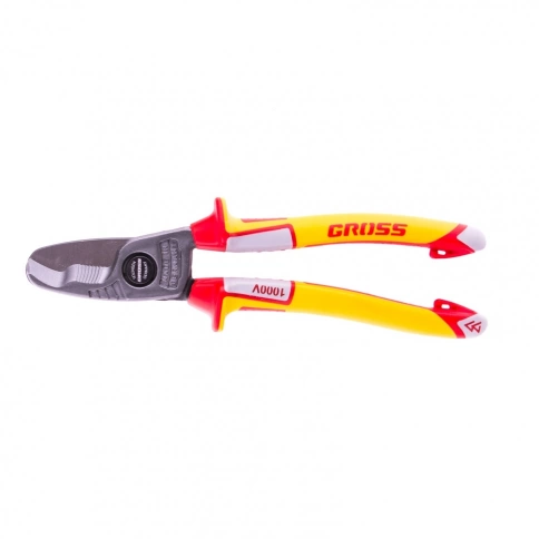 Кабелерез, диэлектрические рук.до 1000В, трехкомпонент.рук. 160 мм Gross фото 1