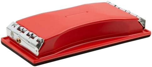 Держатель для нажд.бум., пластик.с мет.прижимом, красный 210 х 105 мм фото 1