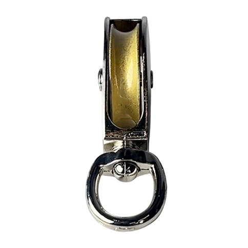 Блок одинарный, шкив металлический М30 оцинкованный фото 2