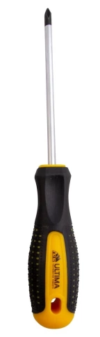 Отвертка Ultima PH1x75 мм, CrV, двухкомпонентная рукоятка anti slip фото 1