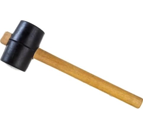 Киянка резиновая, черная резина, деревянная рукоятка 450 гр. Ultima фото 1