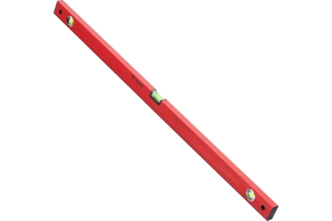 Уровень алюминиевый красный линейка 3 глазка 1000 мм Matrix фото 1