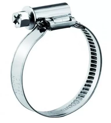 Хомут стяжка червячный 170-190/9 W2 нержавейка, 5 шт. фото 4