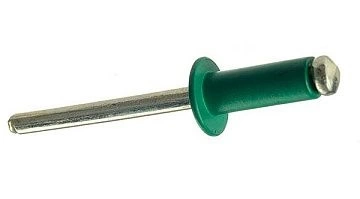 Заклепка вытяжная М4х10 алюминий RAL6005 (зелёная),50 шт. фото 5