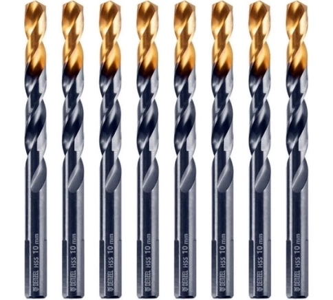 Сверло по металлу HSS Tin Golden Tip 10мм Denzel фото 1