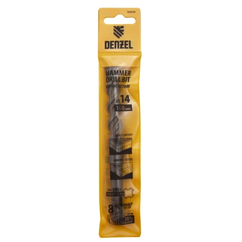 Бур по бетону Cobalt W-tip, двойная спираль, SDS-Plus, Denzel  фото 190