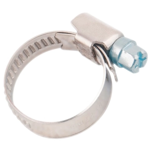 Хомут стяжка металлический 10-16 мм шир.9 мм , 5 шт. фото 5