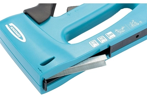 Степлер мебельный регулир., пластик.корп.,тип скобы 13,53,300, 6-16 мм Gross фото 4