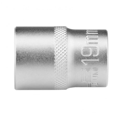 Головка торцевая хромированная 12-гранная 19 мм под квадрат  1/2 CrV Stels фото 1