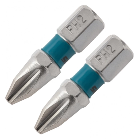 Набор бит PH2х25 мм, сталь S2 2шт Gross фото 1