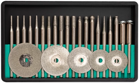 Шарошки и круги с алмаз.напылен., 25шт. фото 1