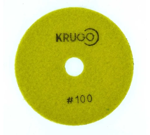 Диск шлифовальный алмазный,  по мрамору/граниту, гибкий сухой 100 мм KRUGO фото 1