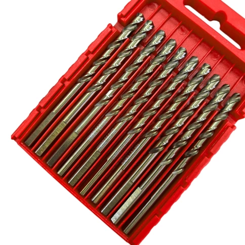 Сверло по металлу с кобальтом 5% P6M5K5 6,0 мм HIMBOLT 10 шт.пластиковый бокс фото 3