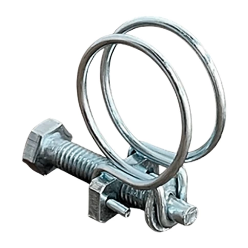 Хомут проволочный 29 мм steel wire clamp, оцинкованный фото 2