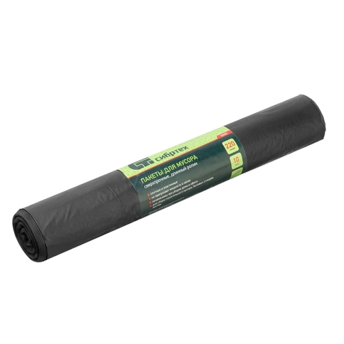 Мешки для строит. мусора ПВД особопроч. 220л 60 мкм 10шт фото 1