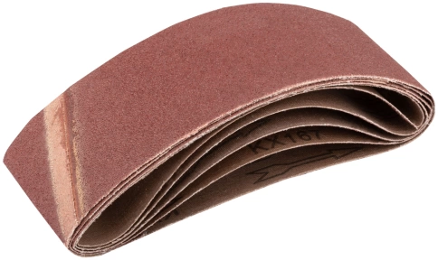 Ленты шлифовальные бесконечные, водостойкие, тканевая основа, 75 х 457 мм, 5 шт. Р 80 фото 1