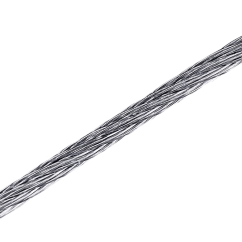 Трос стальной d1 оцинкованный без оплетки, 30 метров фото 1