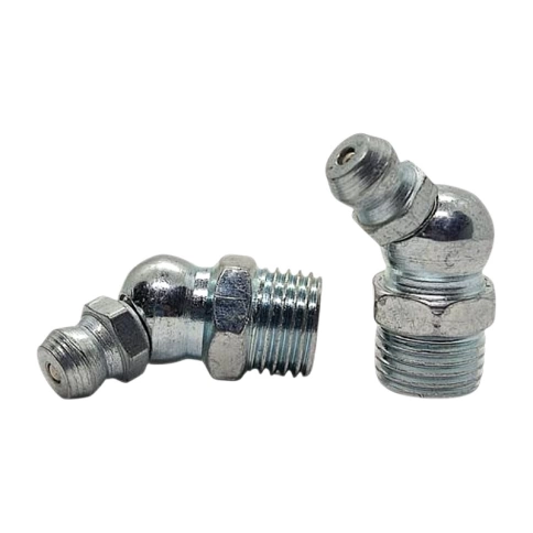 Пресс-масленка М8х1 DIN 71412 H2 угловая 45° оцинкованная, 100 шт. фото 1