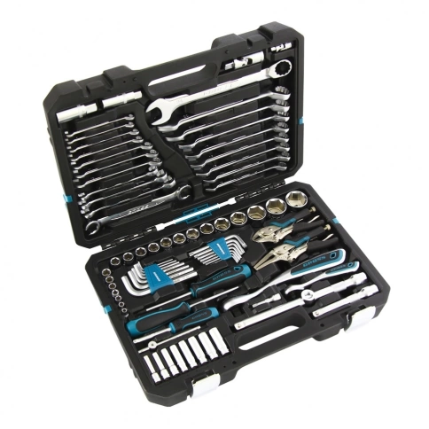 Набор инструментов 76 предметов 120 зубьев. CrV. 1/4 1/2" Gross фото 1