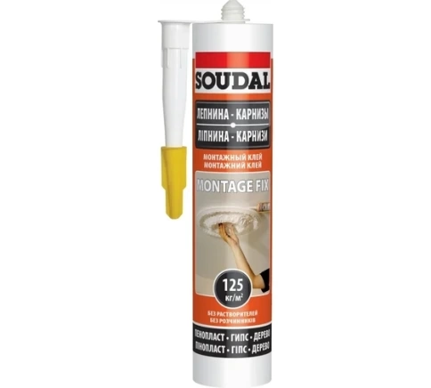 Жидкие гвозди MONTAGE FIX Soudal вод/осн 12*280 мл фото 1