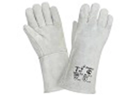 Краги серые спилковые 35 см ПРОФЕССИОНАЛ фото 1