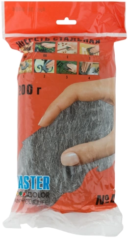 Стальная шерсть абразивная №4, 200 г. фото 3