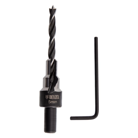 Сверло-зенкер под конфирмат 5 мм Denzel фото 1