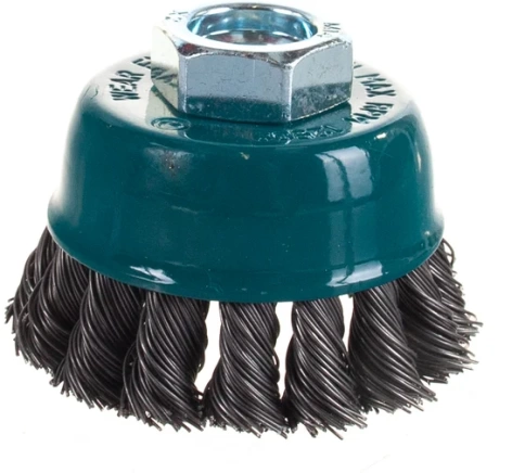 Щетка для УШМ №25 "чашка" жгутовая 100мм М14х2RPM8500 S0,5 Профоснастка Мастер фото 1