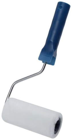 Валик велюровый, d 40/48 мм, бюгель 6мм, ворс 4мм, бел. 180мм фото 1