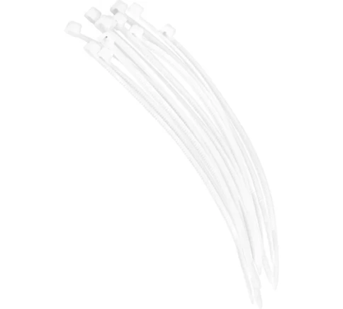 Хомуты нейлоновые белые 3х150 мм 100 шт.VERTEXTOOLS фото 1