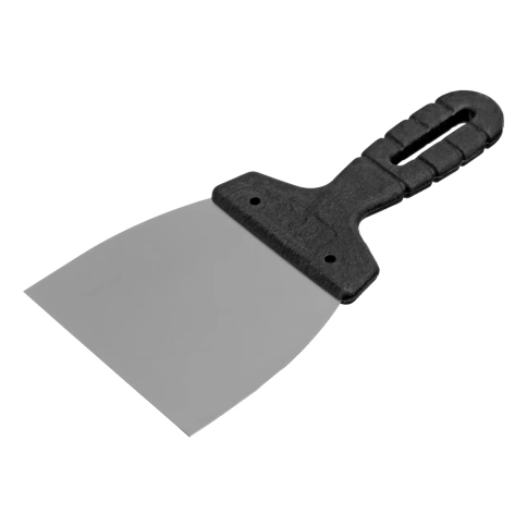 Шпатель из нерж.стали 100 мм пластмас.ручка Сибртех фото 1