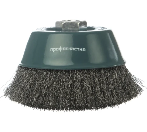 Щетка для УШМ №5 "чашка" гофрированная 125мм М14х2RPM6500 S0,3 Профоснастка Мастер фото 1