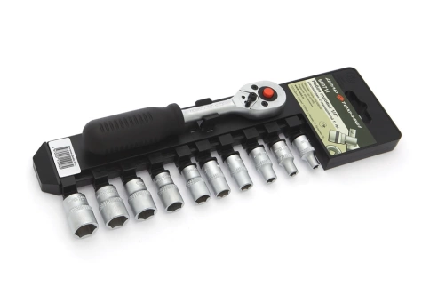 Набор головок шестигранных с трещоткой 11 предм 4-13 мм Дело Техники фото 1