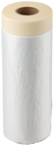 Пленка укрывная, с клейкой лентой 2400мм х 15м, 8 мкм фото 1