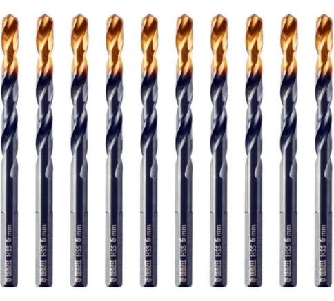 Сверло по металлу HSS Tin Golden Tip 6мм Denzel фото 1