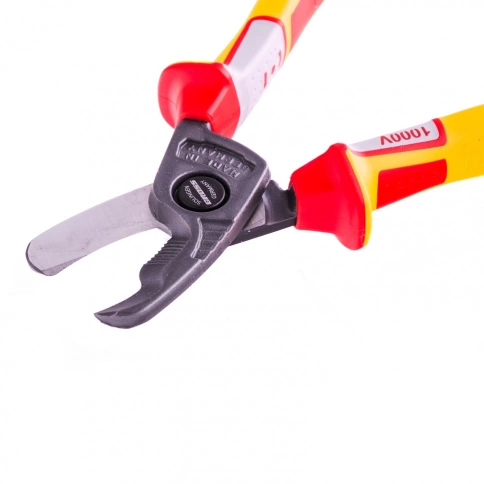 Кабелерез, диэлектрические рук.до 1000В, трехкомпонент.рук. 210 мм Gross фото 2