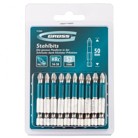 Биты сталь S2 PH2х50н Gross фото 1