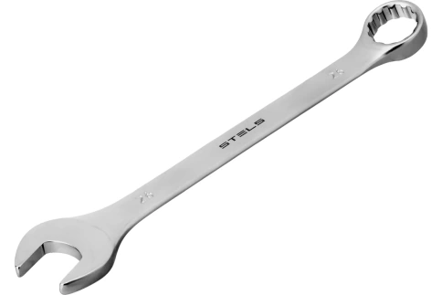 Ключ комбинированный матовый хром 26 мм CrV Stels фото 1