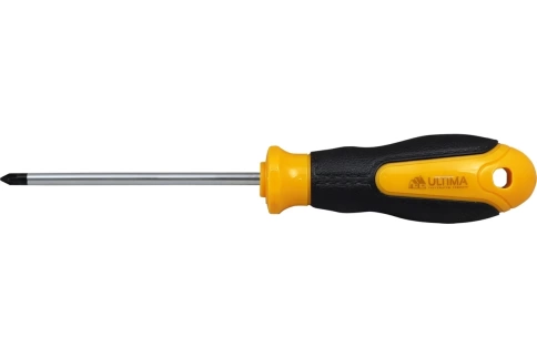Отвертка PZ2x100 мм, магнит., кожаная рукоятка Ultima фото 1