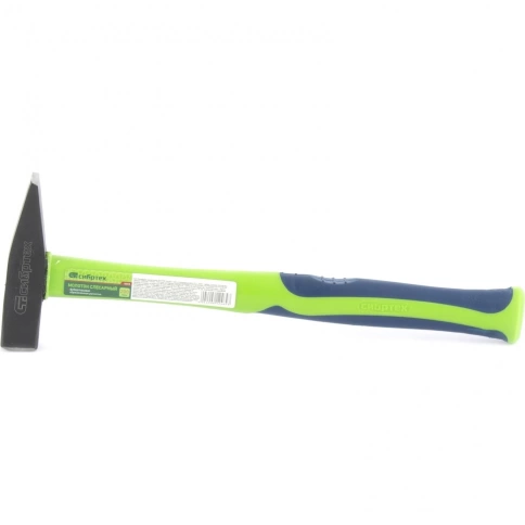 Молоток слесарный, фиберглассовая обрезиненная рукоятка 200 гр. Сибртех фото 1
