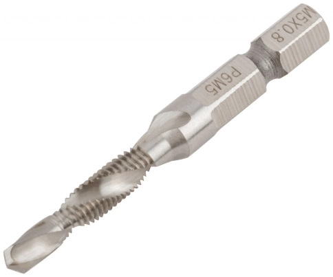 Сверло-Метчик комбинир. метрич., быстрореж.(HSS) сталь Р6М5 М5х0,8 мм 17/56 мм фото 2