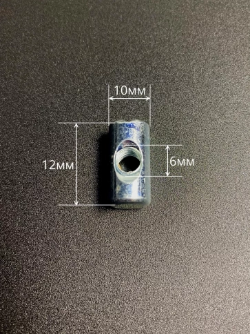 Гайка-бочонок М6 10х12мм для мебели фото 9