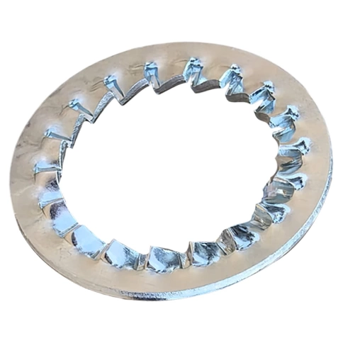 Шайба зубчатая М10 DIN 6798 тип J, оцинкованная фото 1