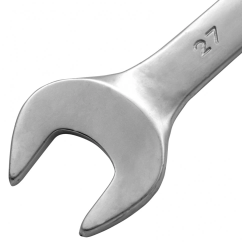 Ключ комбинированный матовый хром 27 мм CrV Matrix фото 2